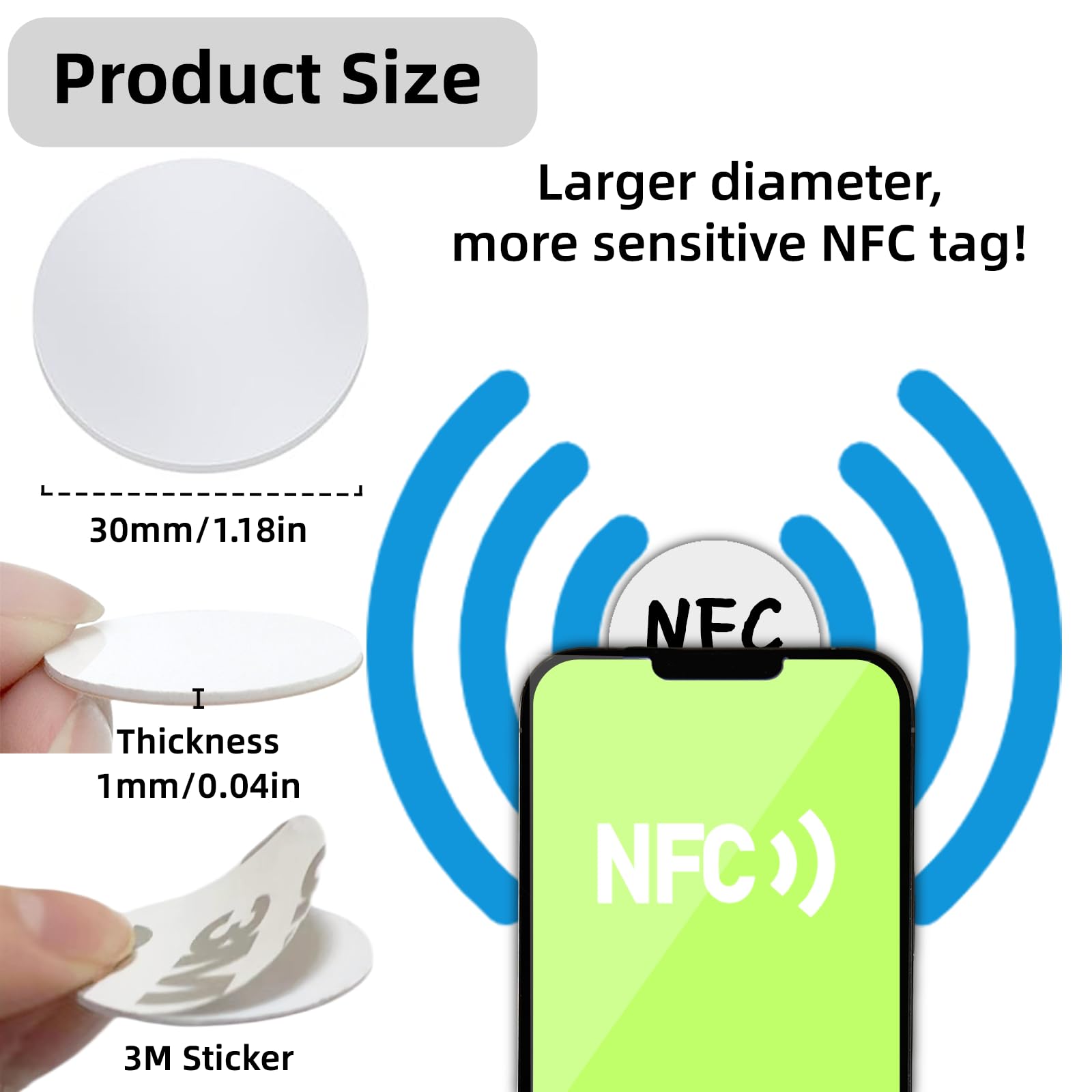 Tag NFC NTAG213 in PVC 30mm - Shop NFC Tag NFC NTAG213 in PVC 30mm - Shop NFC