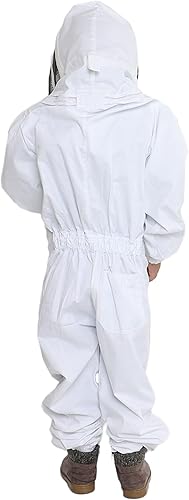 Miniatura 10 de FOREST BEEKEEPING SUPPLY - Traje de abeja de cuerpo completo para niños. sarga de algodón suave para la piel de los niños toba a las picaduras de
