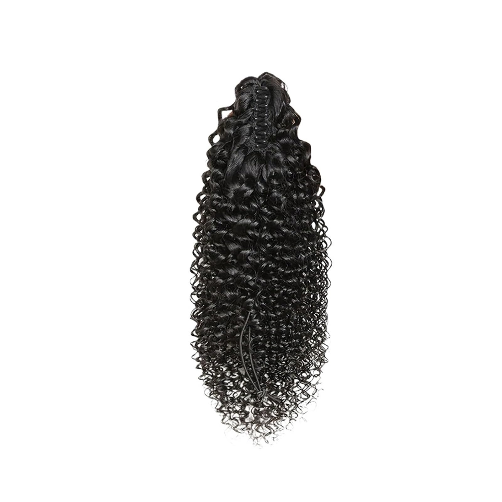 Codzienny Kinky Curly Claw Clip Ponytail Extensions Human Hair In Pony Tails Brazilian Remy Wave 10 "-30" For Woman Sztuki (18 cali)