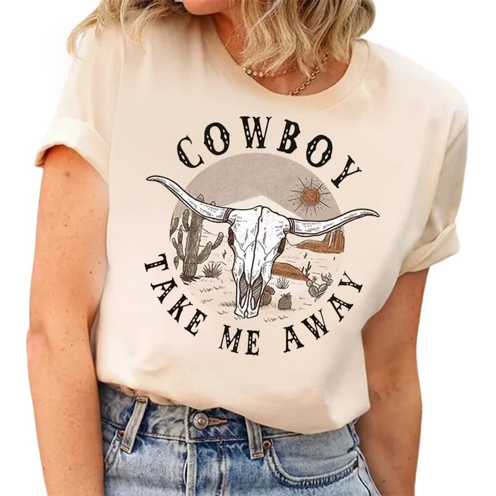 PingyongchangWestern Howdy Hat T-Shirt Cowgirl Country Music Vintage Graphic Rodeo Cowboy Women Casual Summer Vacation Tee Tops