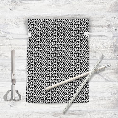 Image of ArtzFolio Geometrical Behaviour D4 | Pouch Wrist Potli Bag | Bag for Weddings & Casual Parties