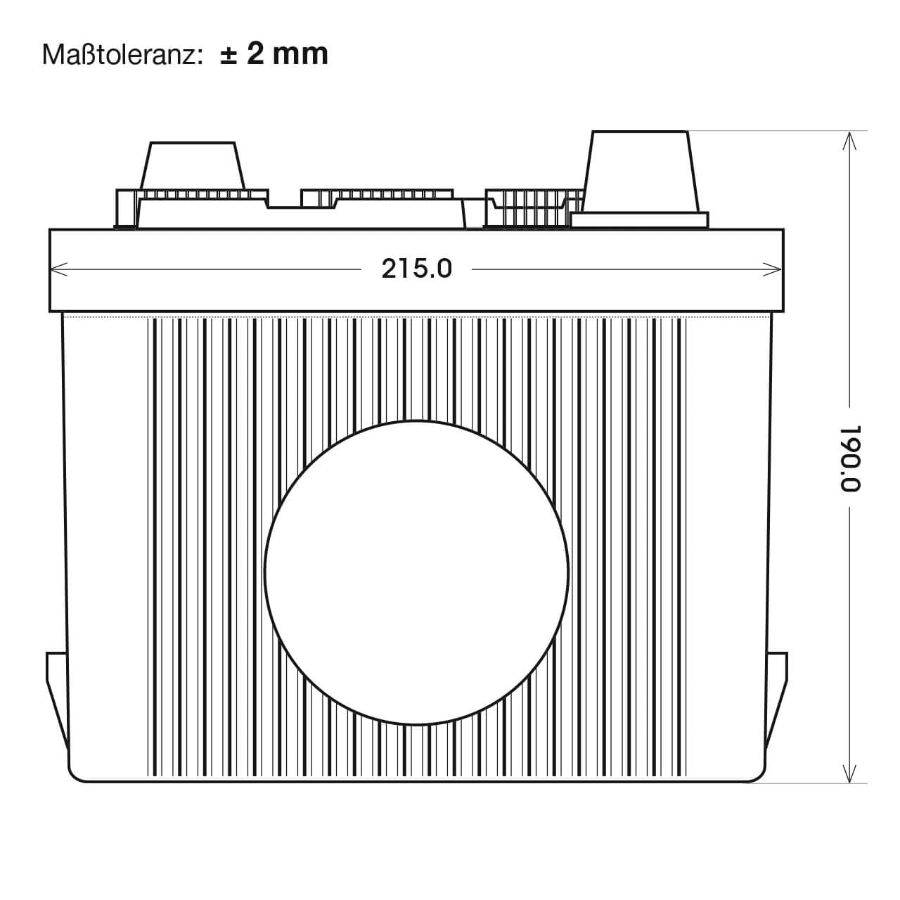 BIG Oldtimer Batterie 6V 77Ah 360A EN - Typ 07715 | Klassische 6 Volt Starterbatterie für Oldtimer - Gefüllt und geladen - Schwarzes Hartgummi-Gehäuse