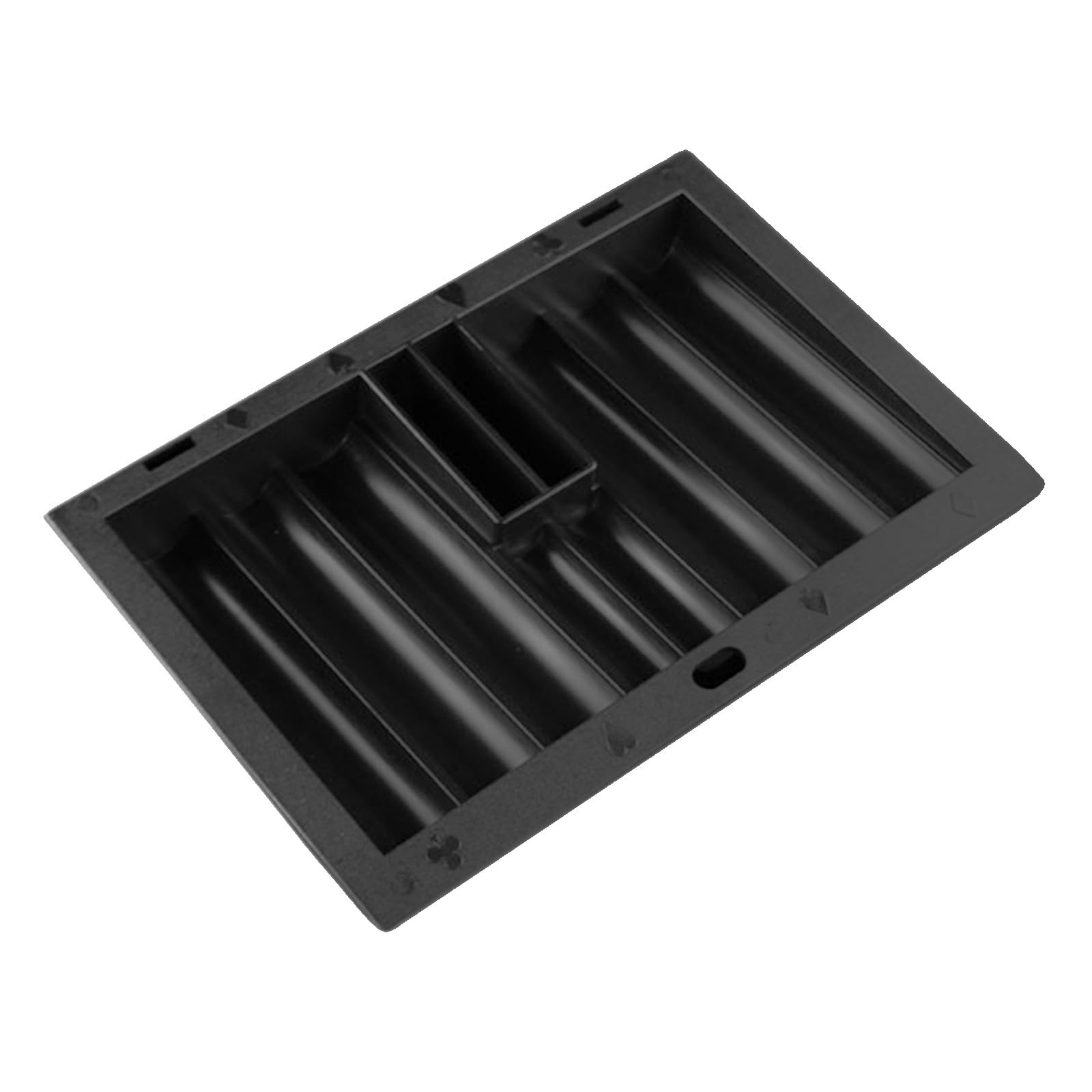 Vassoio Portachip Poker da Tavolo in Plastica, Nero