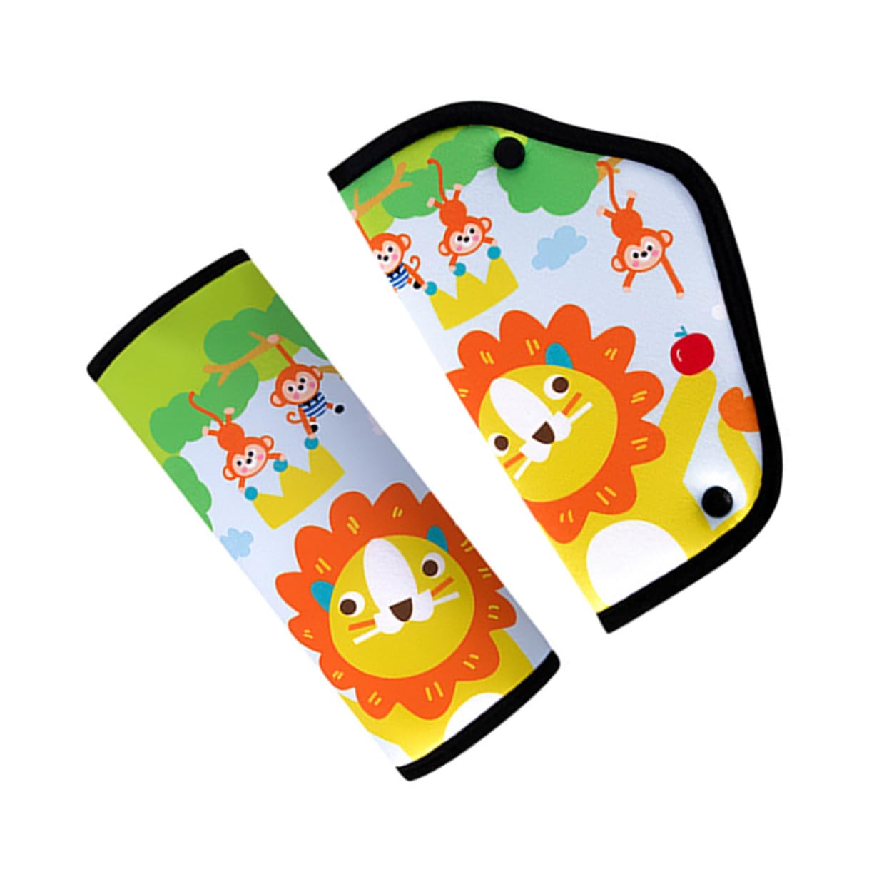 Ciieeo 5 Set Imbottitura Cintura Sicurezza per Design Cartoon Protezione Spalle e Addome Comfort e Sicurezza Adatto Tutti Veicoli