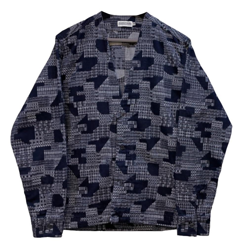 MOMOTARO JEANS ネイビー カーディガン M‼️ 伝統的な生地のカーディガン｜MOMOTARO JEANS MOMOTARO JEANS