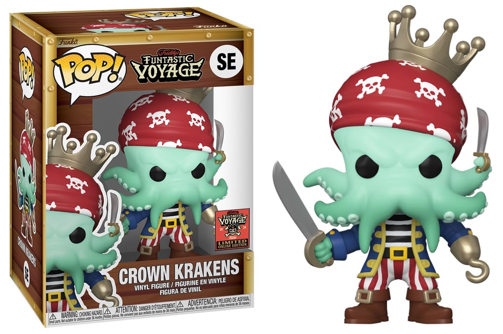 Funko Pop! Funtastic Voyage Crown Krakens Figura de vinilo, edición limitada exclusiva, SE