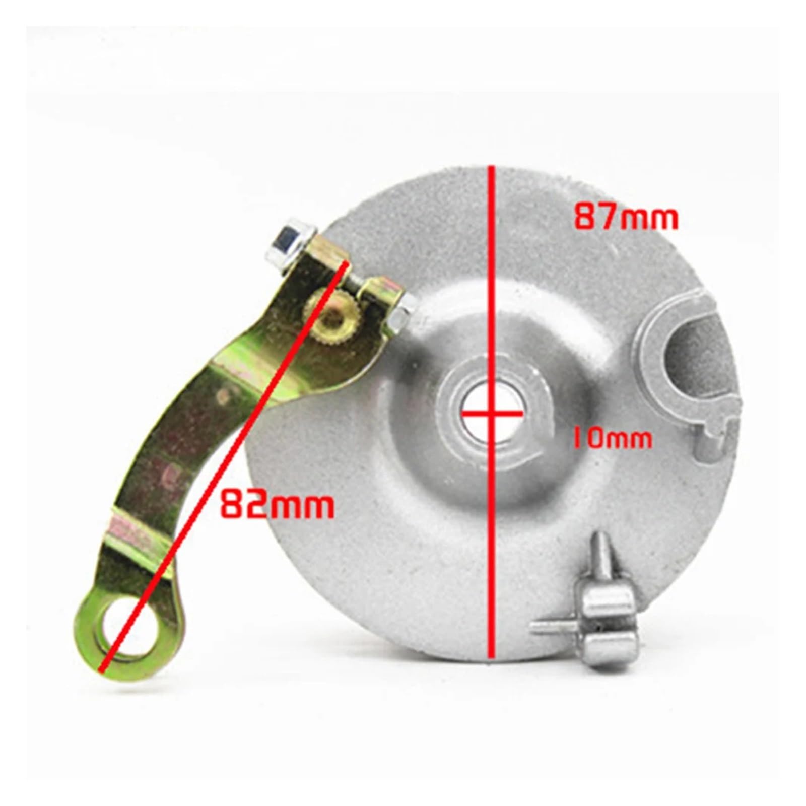 Einfach zu bedienende Bremsbeläge Bremsbeläge Ebike Aluminiumlegierung Bremsbeläge Vordere Trommelbremse Gute Kompatibilität mit Kappe