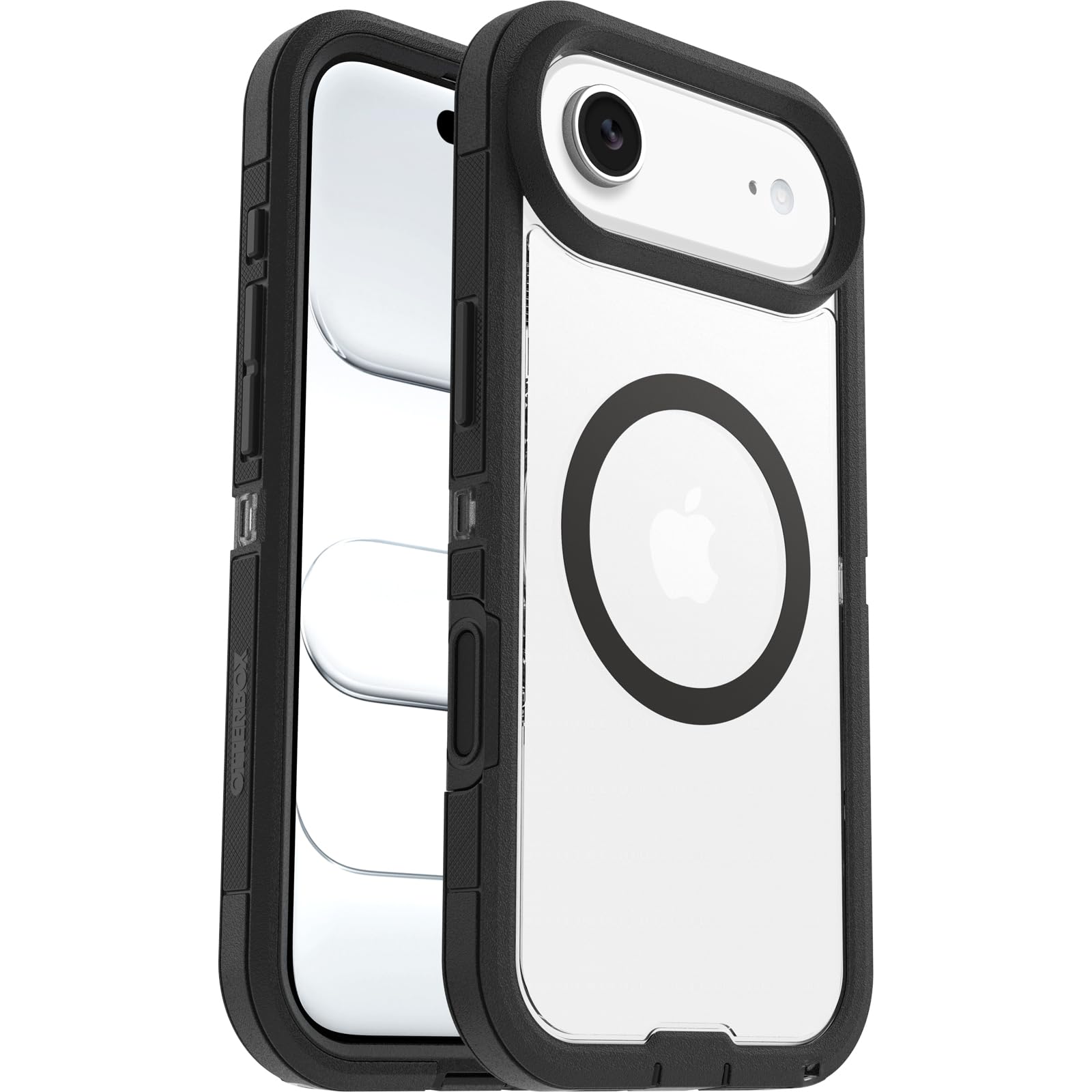 OtterBox Defender Series Pro XT Clear MagSafe Case for iPhone Air, Shockproof, Drop proof, Ultra-Rugged, Protective Case, 7x Tested to Military Standard, Clear/Black, Non-Retail Packaging