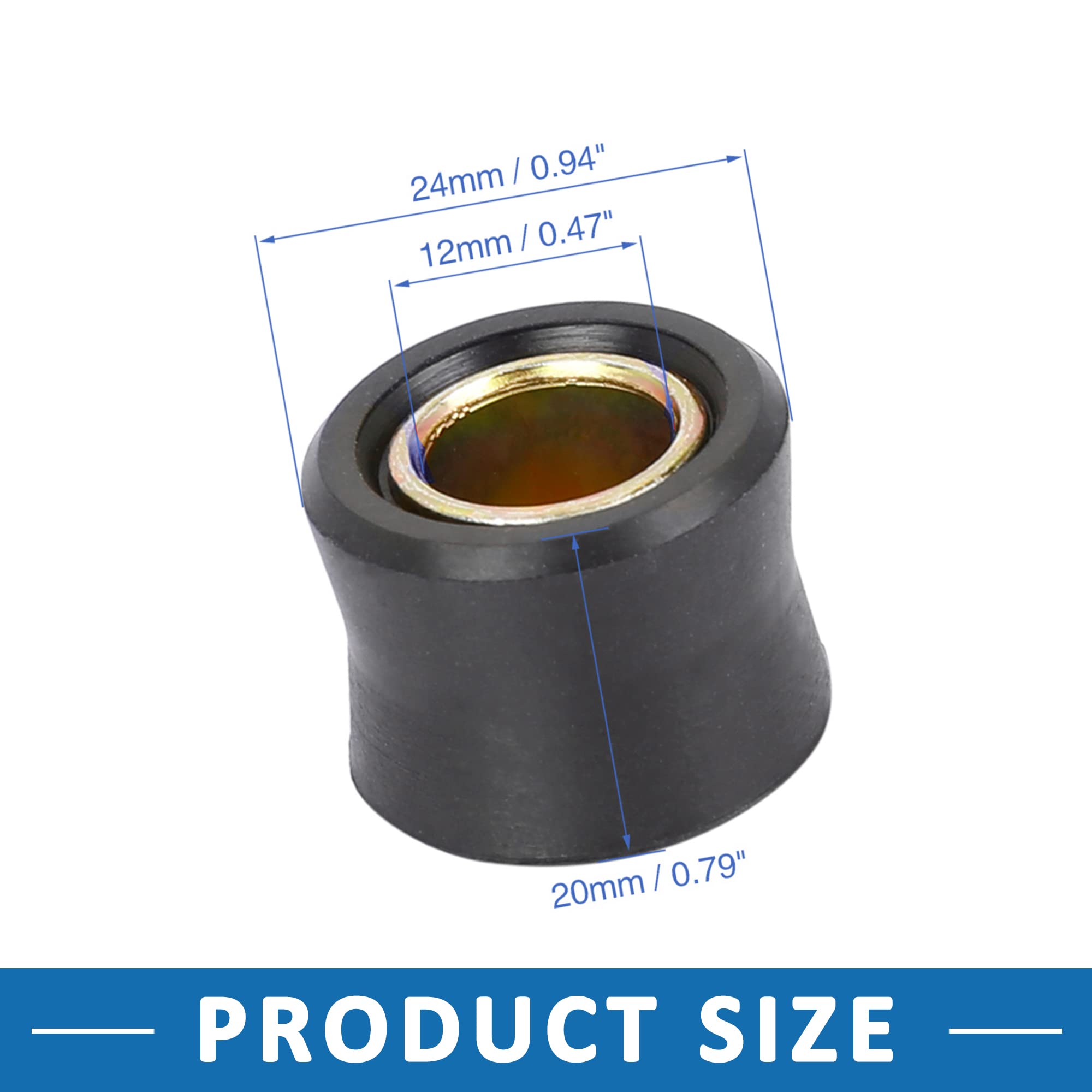 10x Motorrad Stoßdämpfer Buchsen - 12mm Innendurchmesser Für Hinterrad