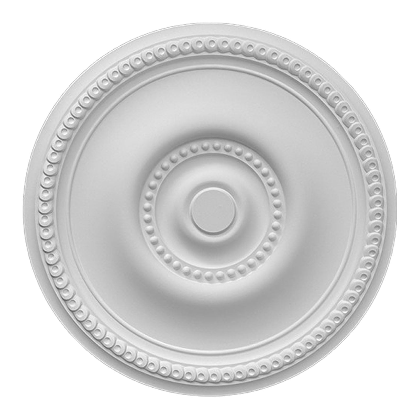 PU Ceiling Medallion for Fan Lamp, Chandelier, White, Multiple Sizes(White V,52cm)