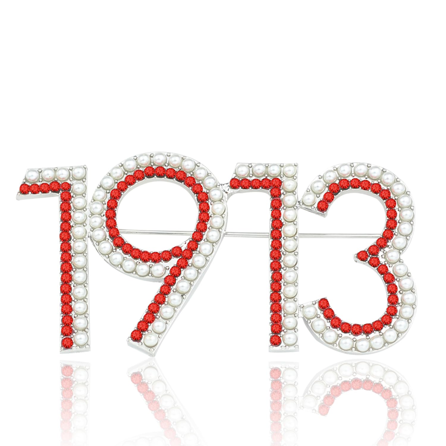 KeeblonPearl 1913 DST Brooch Pin for Women Sorority Paraphernalia Gift DST Gift Greek Sorority Brooch Pin for Clothing Bag