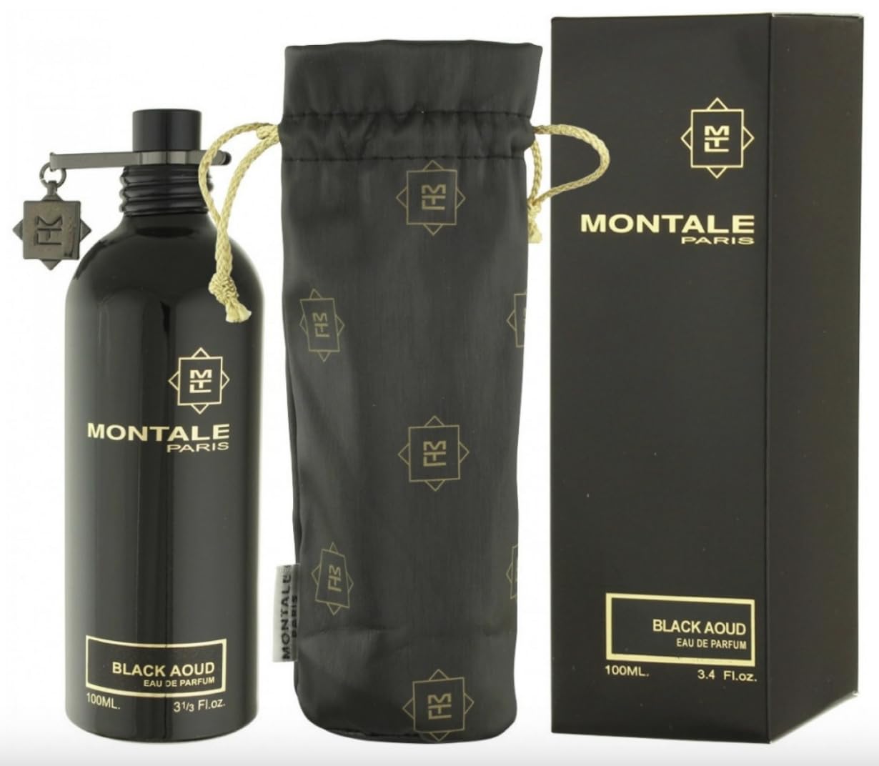 100% Authentic MONTALE BLACK AOUD Eau de Perfume 100 ml - France