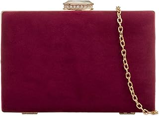 burgundy clutch bags