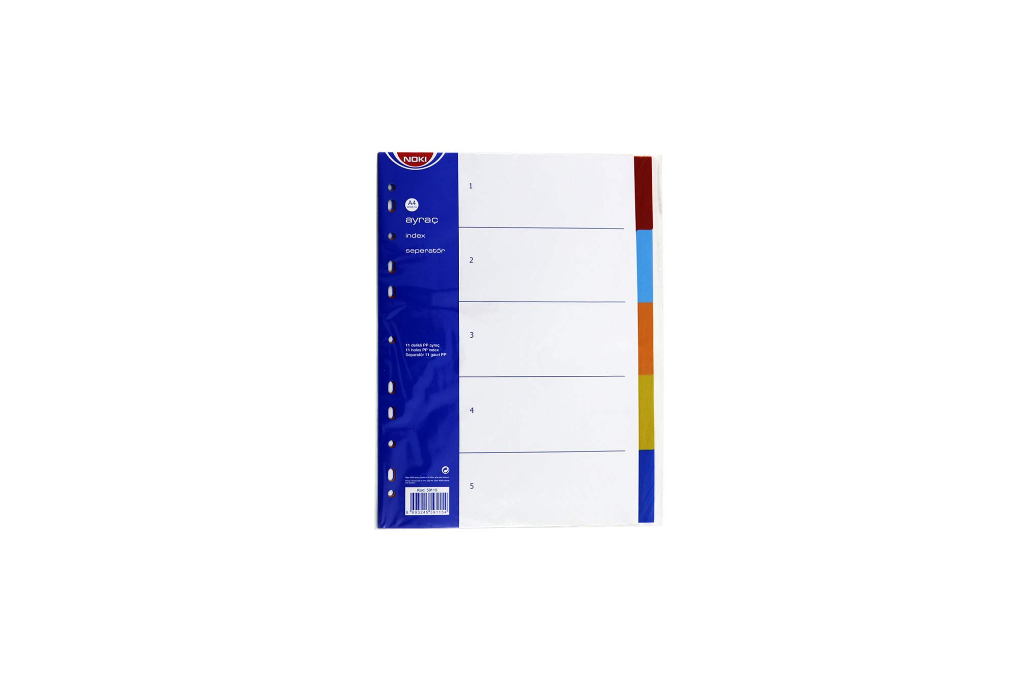 NOKI Separatore PP a 5 colori (divisore)