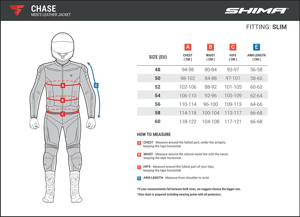 SHIMA CHASE Tuta da Moto Uomo -Sportiva Giacca + Pantaloni moto uomo in pelle estiva ventilato con cursori di spalla, protezioni protezioni CE per schiena, spalle e gomiti