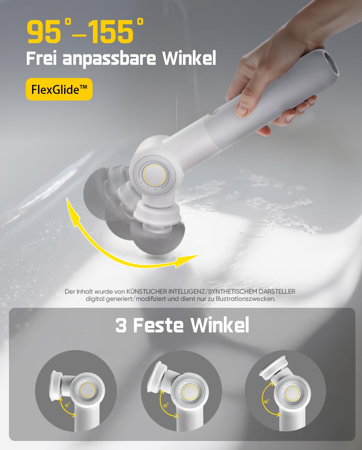 Fanttik G9 Pro Elektrische Reinigungsbürste & 4 Ersatzpads