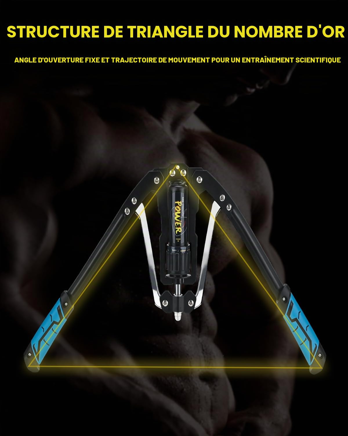 Twister – Exerciseur de Bras réglable de 10 à 200 kg, équipement de Fitness pour entraînement Musculaire des épaules, renforcement des Bras pour Bras, Biceps, abdominaux, épaules