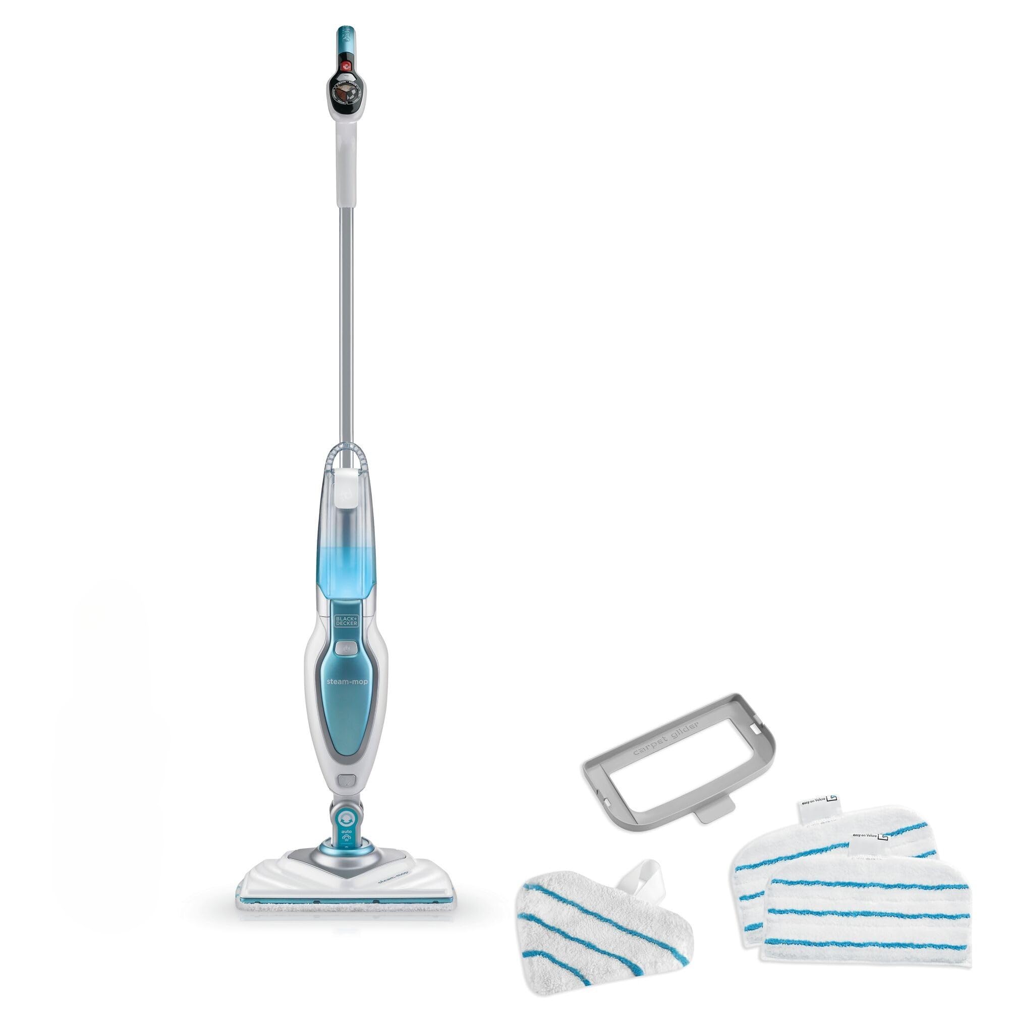 BLACK+​DECKER FSM1630-​QS Lavapavimenti a vapore STEAM-​MOP Deluxe con Minitesta Triangolare Lift&Reach, 1600 W, Serbatoio 460ml