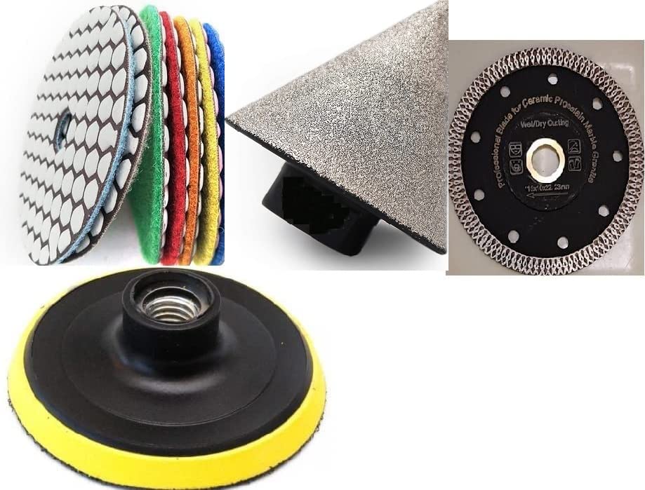 Brocas de biselado de diamante de 1-38 pulgadas para azulejos de mármol de granito Agujeros existentes Ampliación de resina almohadilla de pulido