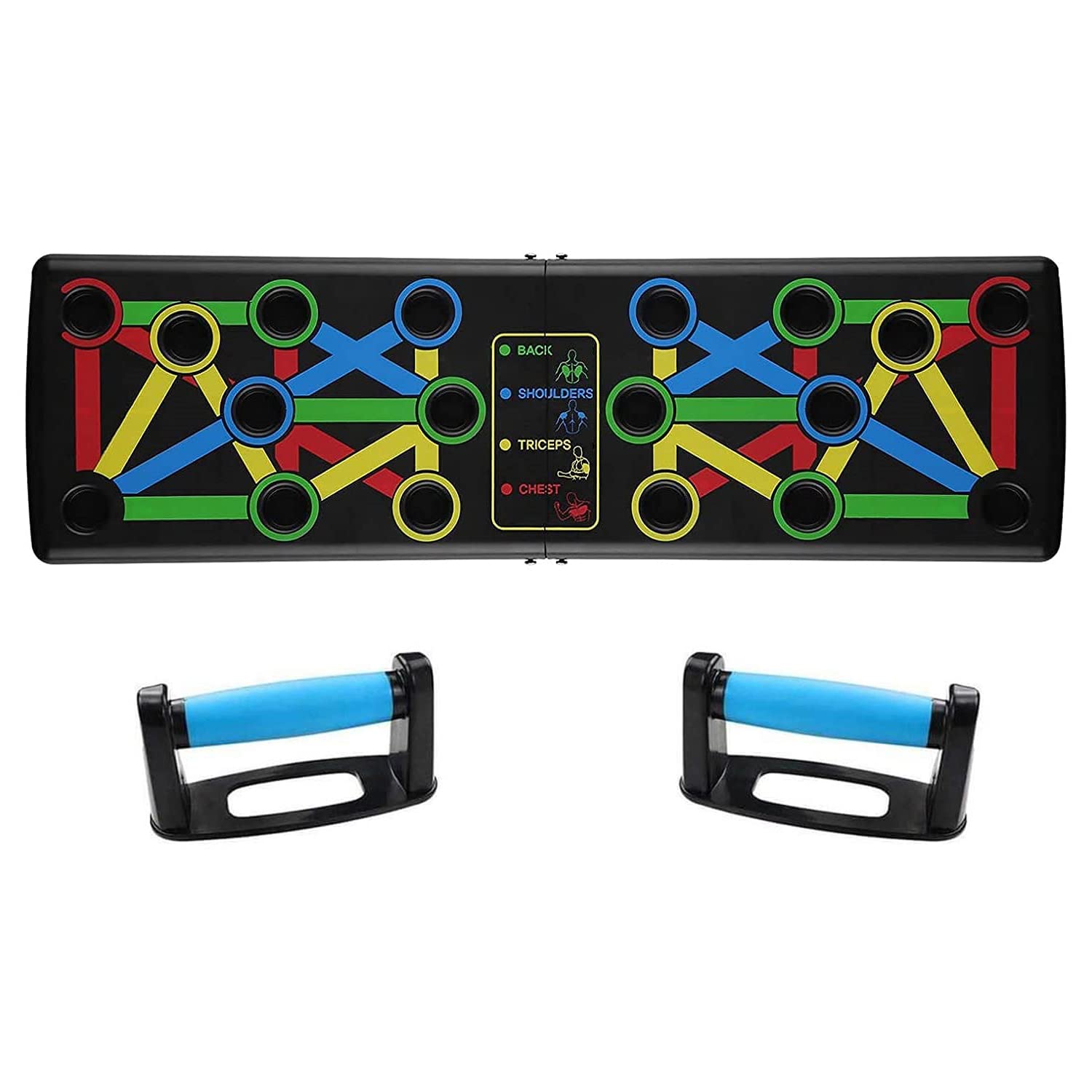 Multifunction Push Up Rack Board Comprehensive Fitness Exercise Workout Push-up Stands Board Body Building Training Gym for Men and Women-image-2