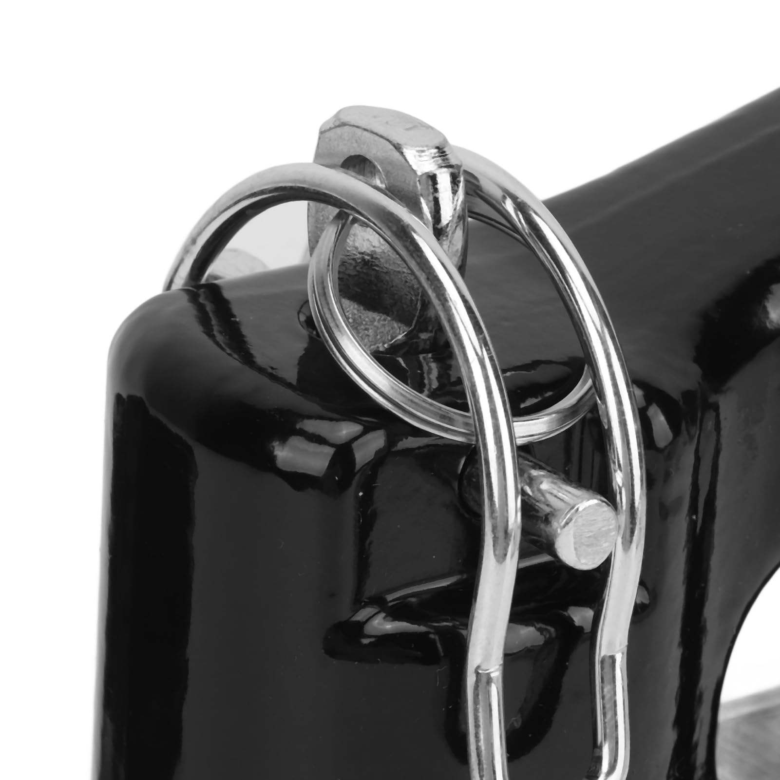 Anclajes de cadena de seguridad, 2 soportes de anclaje de cuello de cisne de acero de aleación, soportes de cadena de remolque compatibles con Titan XD 60691