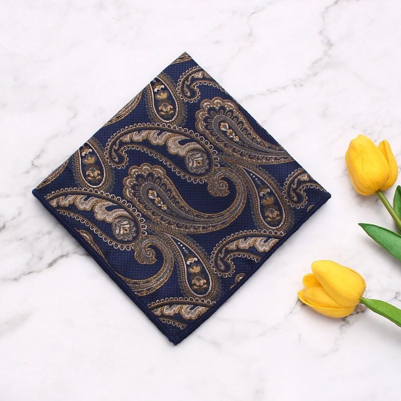 Men's Formal Suit Pocket Square Wedding Polyester Handkerchief Party Pocket Towel Suit Accessory