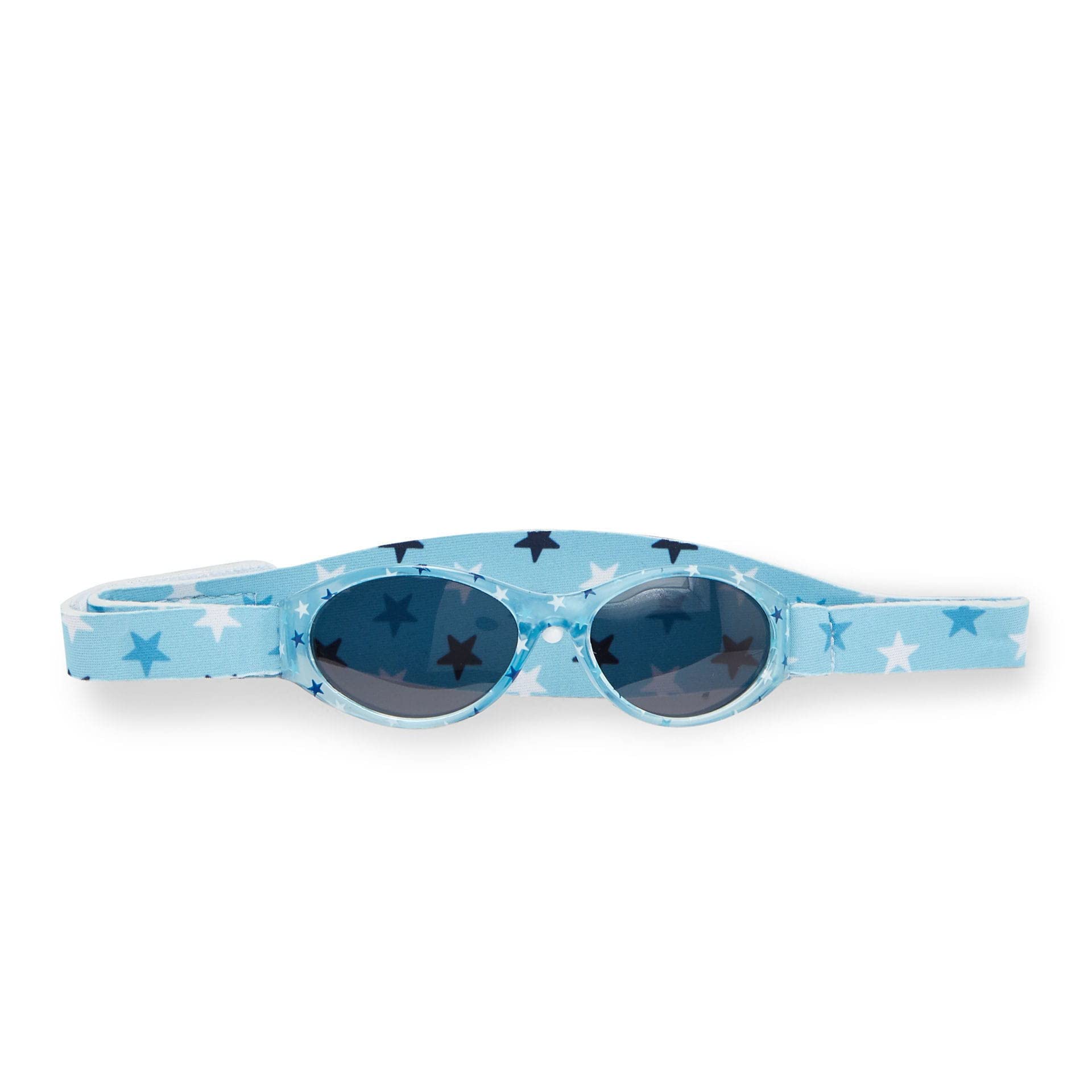 Dooky Baby Banz Blue Star Lunettes de soleil pour bébés (lunettes pour enfants de 0 à 2 ans, protection UV-A & UV-B, protection solaire avec verre incassable, avec bandeau en néoprène), Blue Star