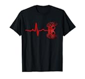 Gamer Heartbeat Video Games Gaming Boys Teens Men T-Shirt