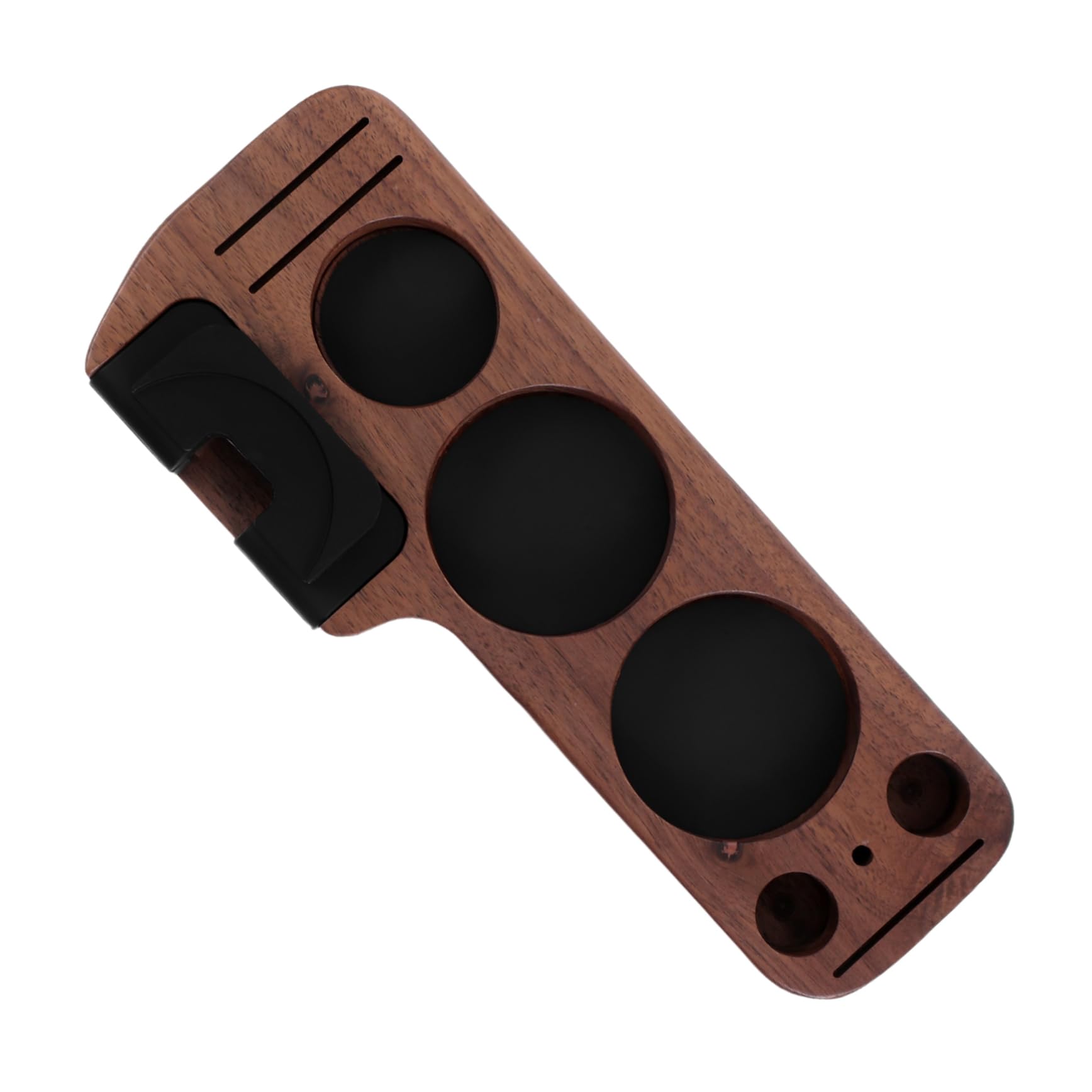 Outils espresso et station de tasseur de table en bois pour accessoire café