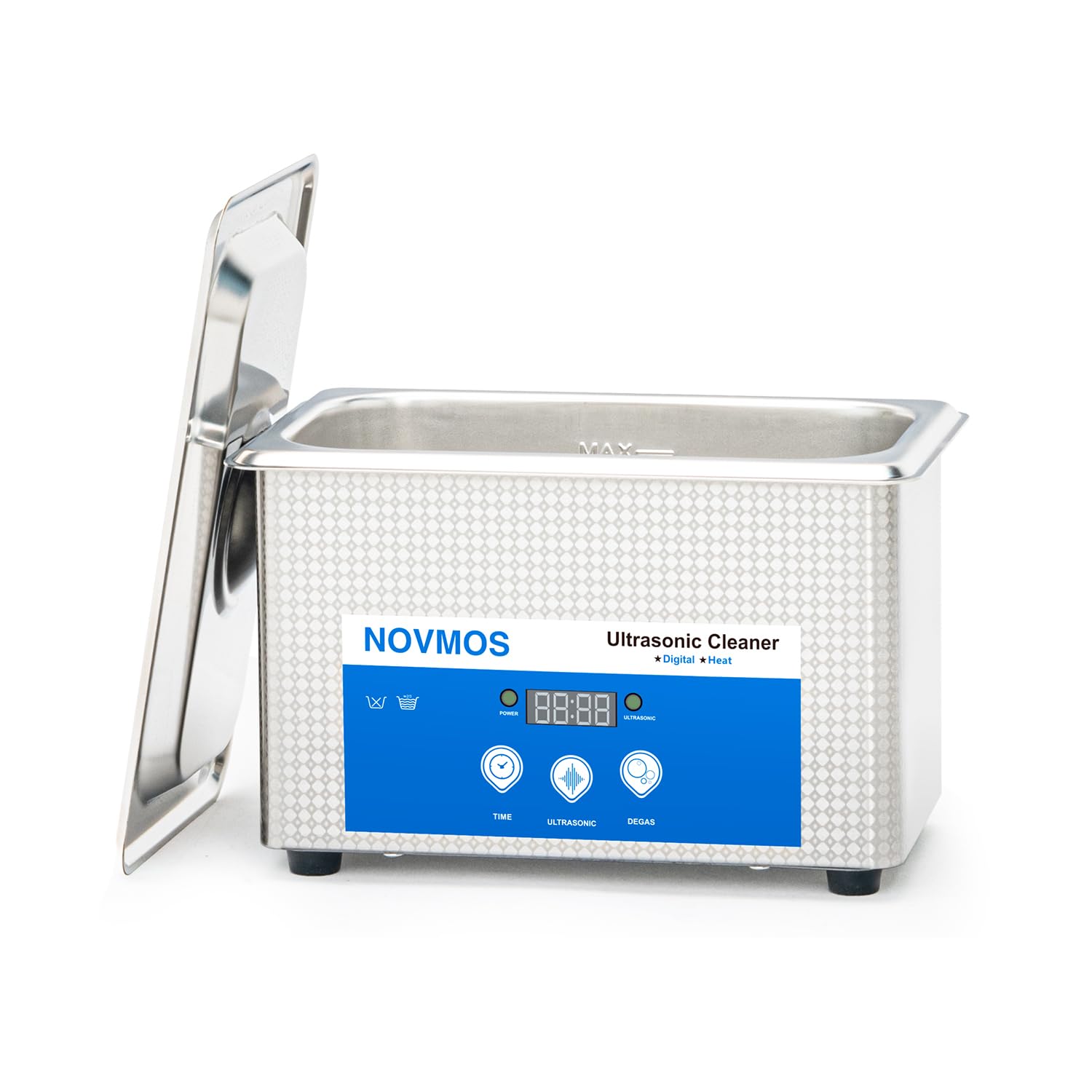 Ultradźwiękowa myjka ultradźwiękowa, 900 ml, ultradźwiękowa maszyna do kawitacji sonicznej z cyfrowym timerem do czyszczenia, biżuterii, części, narzędzi dentystycznych, laboratorium, okularów