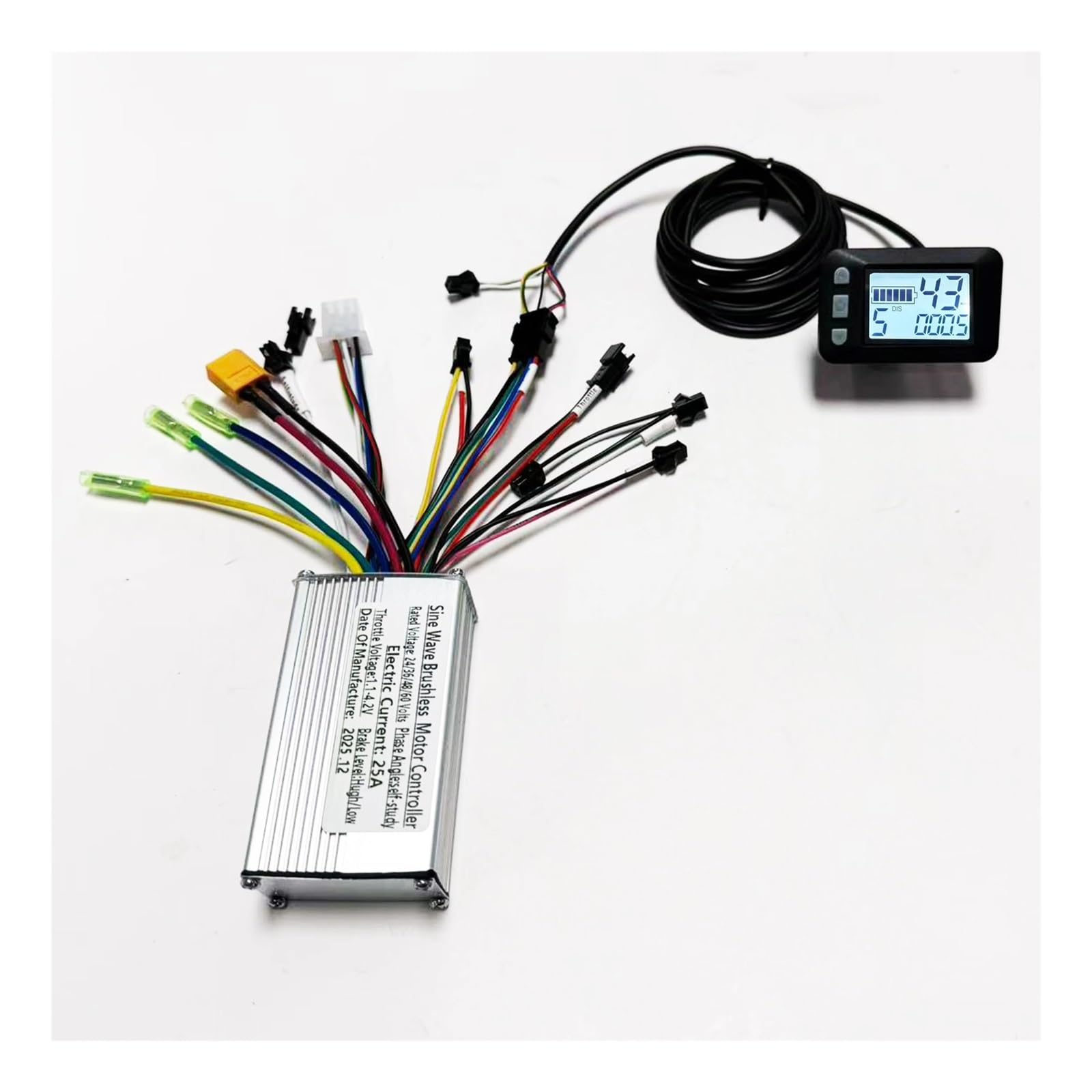 Kit de contrôleur de moteur sans balais avec panneau d'affichage LED, Compatible for S810, 24V-48V