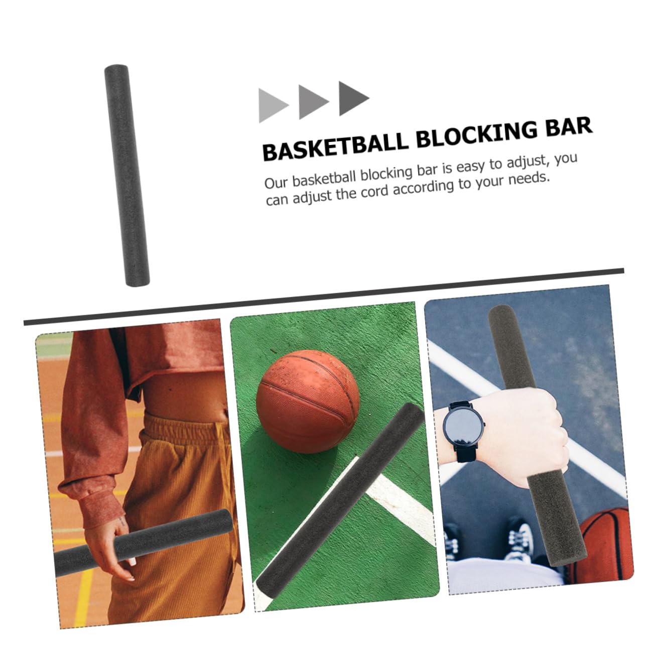 BCOATH Basketball Training Aid Basketball Training Equipment Flexible Blocking Bar Basketball Tool