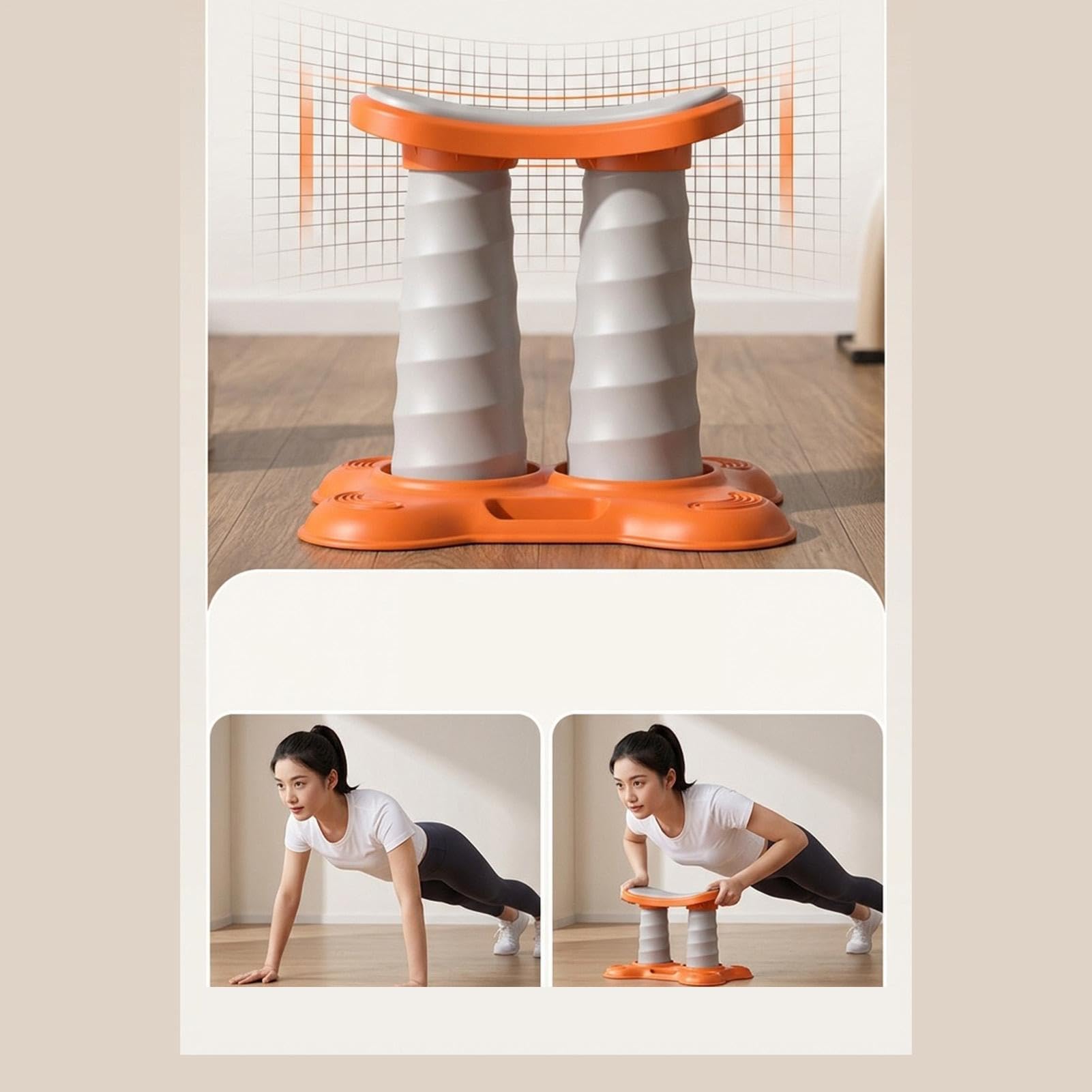 Supporto Per Flessioni Attrezzo Allenamento Ergonomico Antiscivolo A Doppia | Flessioni Con Assistite per Uomini Donne Principianti Casa Ufficio Palestra Fitness