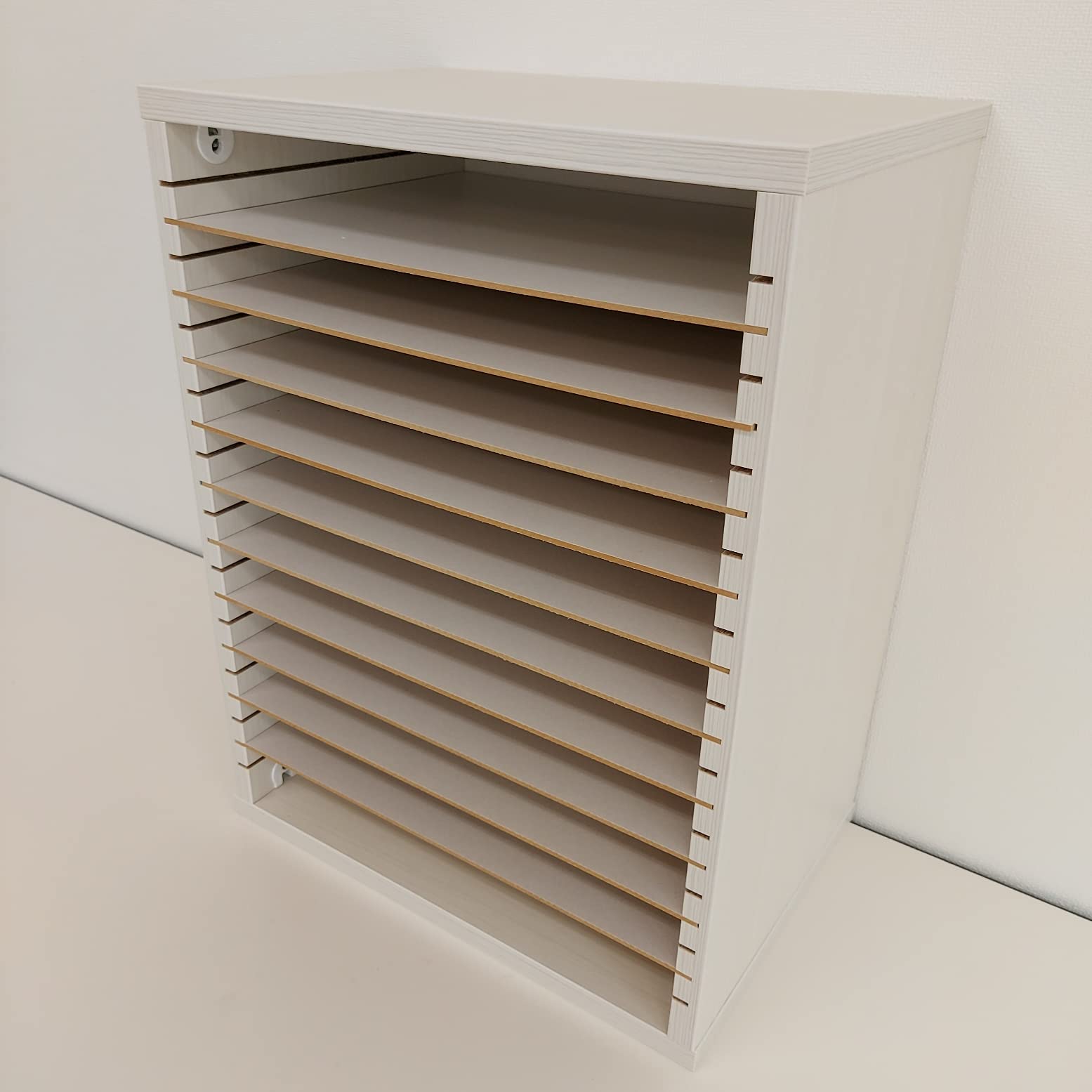 Amazon.co.jp: サンドペーパー専用収納棚 15種類を一度に収納 取り出し