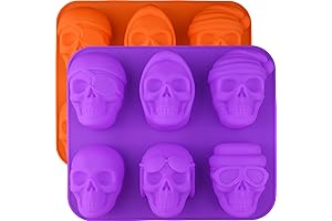 Moukiween 3D Skull Mold Silicone - Halloween Skull Mold