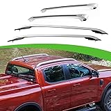 4Pcs Aluminum Fit for Ford Ranger T9 2023 2024+ Roof Rail Racks Crossbars Cross Bar Side Rail Bar Luggage Carrier