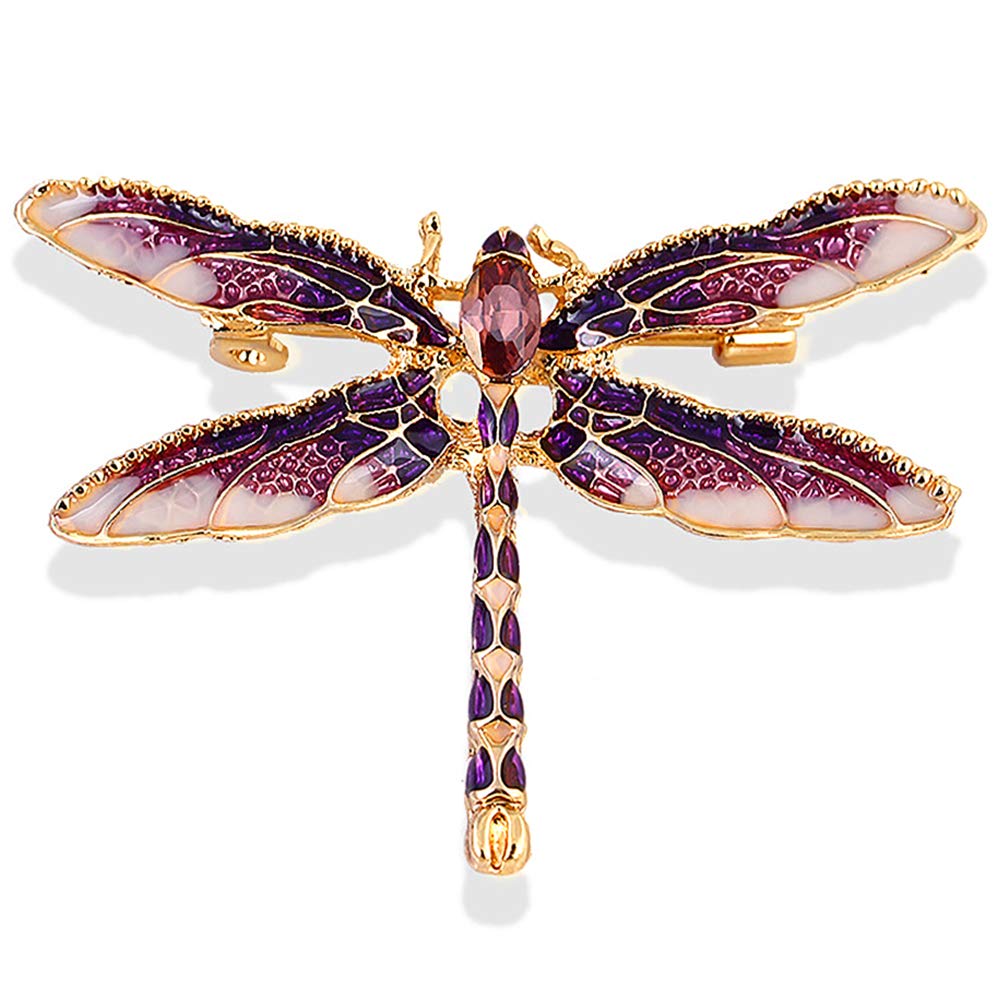 GleamartDragonfly Brooch Pin Acrylic Fly Insect Breastpin for Women Clothing Corsage