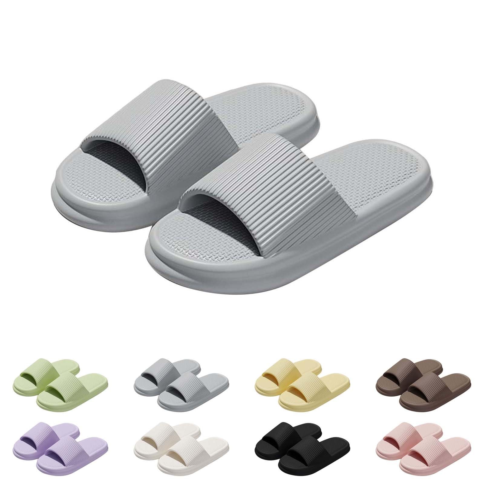 Generisch Schlappen Damen Sommer Breite Füße, Hausschuhe Herren Rutschfest Wolken Slipper Cloudyzz Schlappen Leichte Sommerschuhe Lässige Badeschlappen Drinnen & Draußen Badeschuhe Weich Duschschuhe