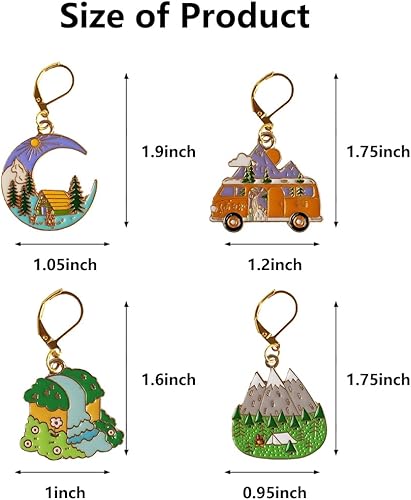 Miniatura 2 de Sexyppl 6 marcadores de punto de erizo de gato, 4 unidades, para tejer, quitar marcadores de puntada para mujeres, bonitos dijes de flores, regalo