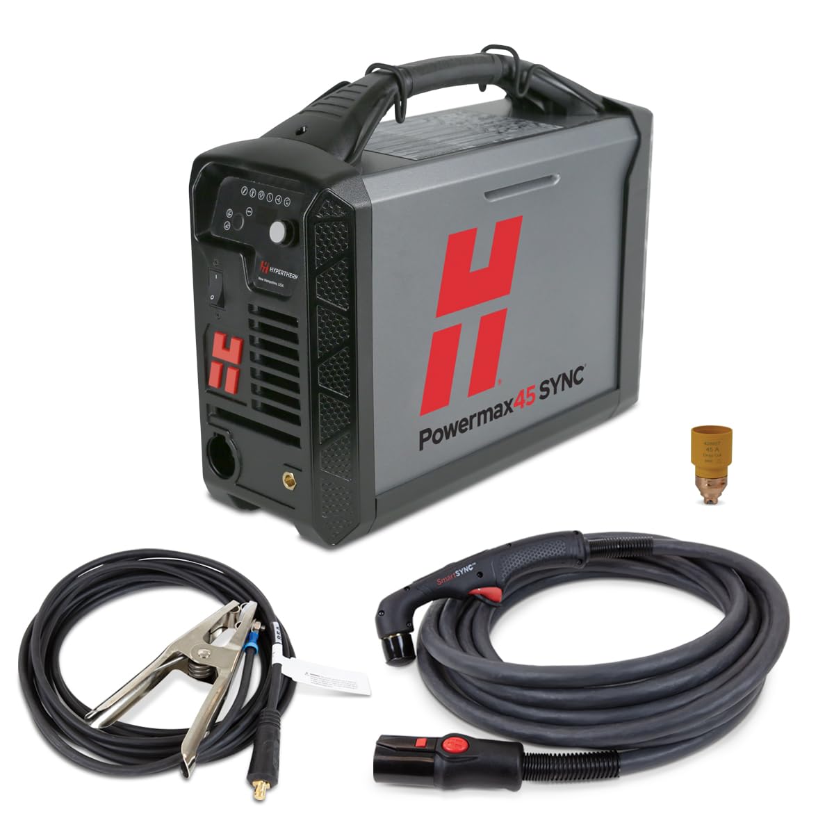 Hypertherm Powermax 45 SYNC Plasma Cutter w/ 50 ft. 75 Degree Handheld Torch 088561