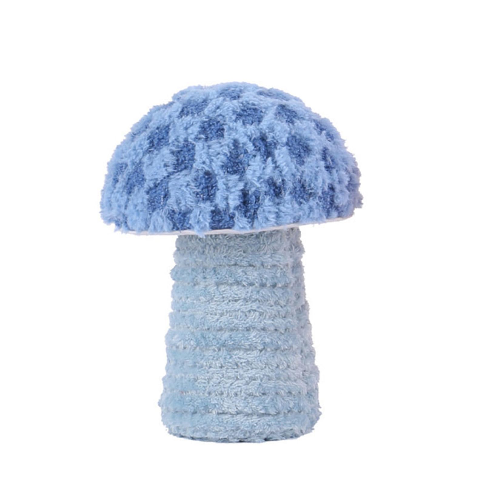 Tsophreniq Harvest Furry Mushroom Ornament Perfect for Tabletop Decorations Mantlepiece for Halloween Thanksgiving Embellishments Stuffed Mushrooms Toy