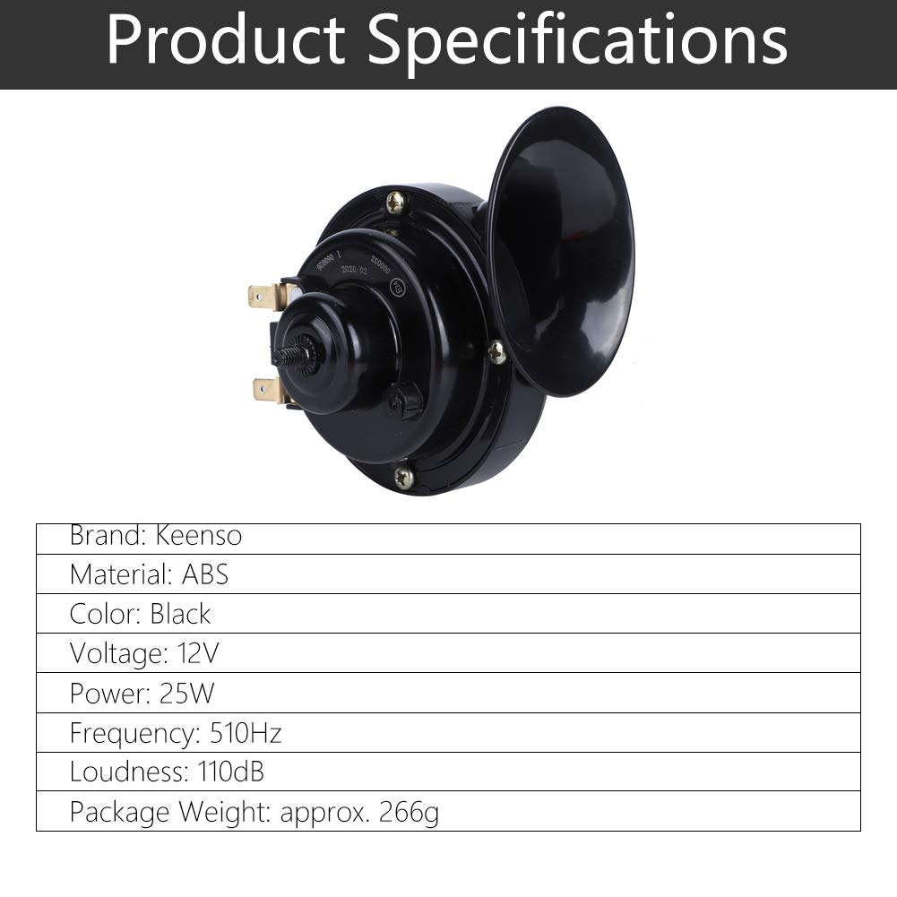Tweetonige Claxon Toeter luchthoorn 12 volt 410Hz & 510Hz Universeel Auto Motor Trekker Heftruck - de goedkoopste online markt bij u thuis