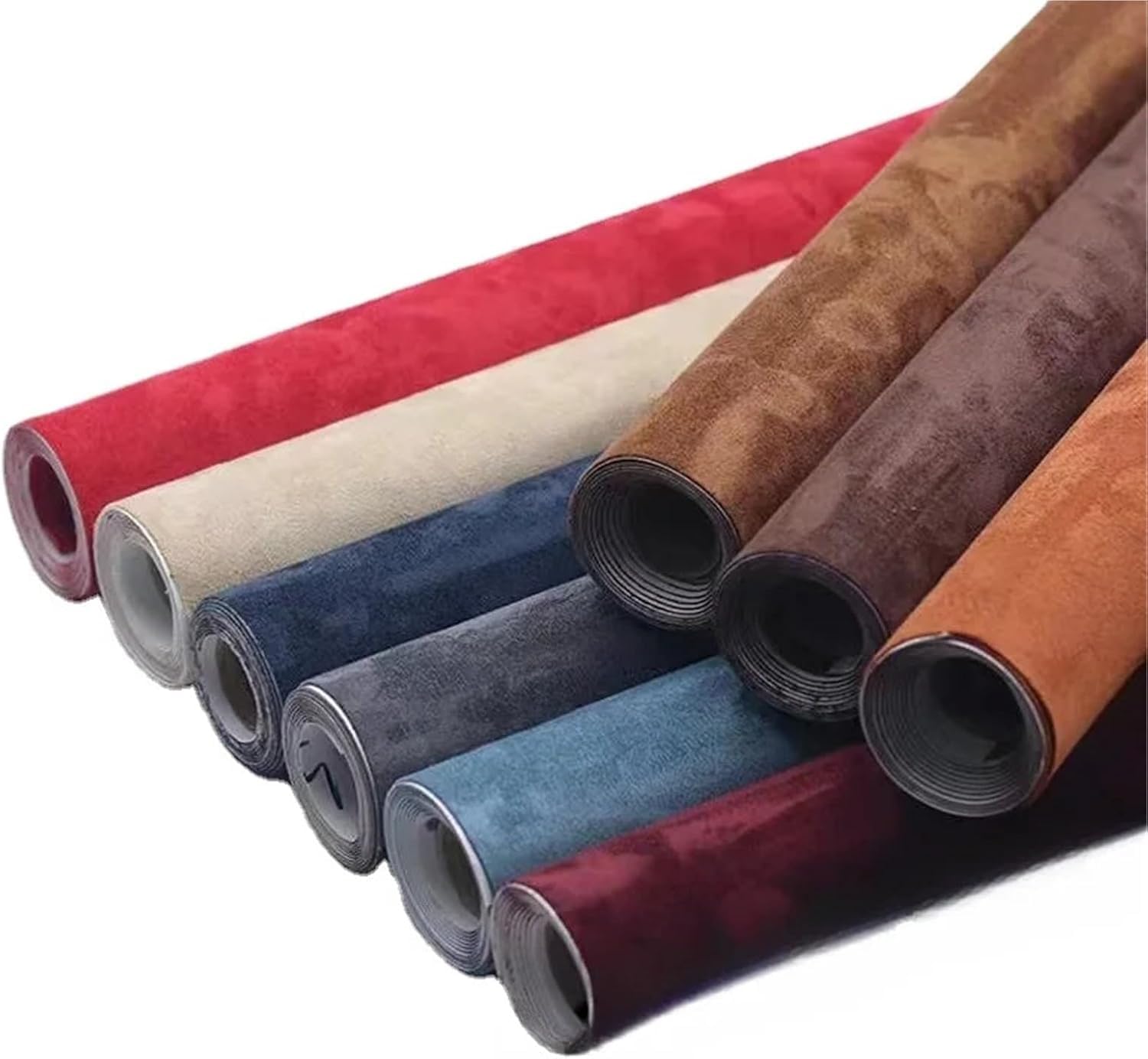 Zamszowa tkanina na podsufitkę, Tkanina na podsufitkę samoprzylepna zamszowa rolka wielokolorowa wiele rozmiarów DIY wnętrze samochodu(Blue2,30cm x 149cm)