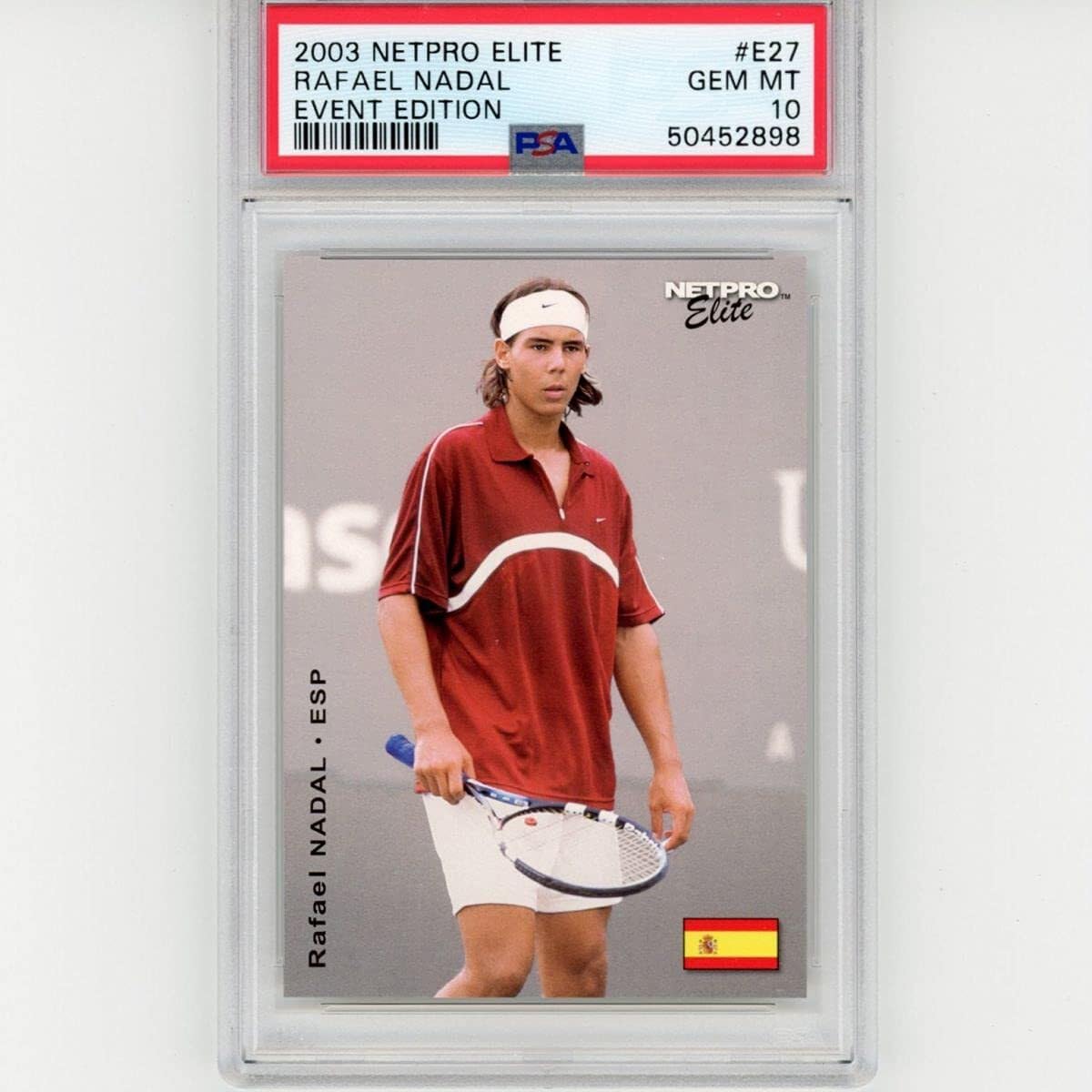 2003 NETPRO Rafael Nadal ルーキーカード Amazon.com: Rafael Nadal Tennis Rookie Card 2003 Netpro #27