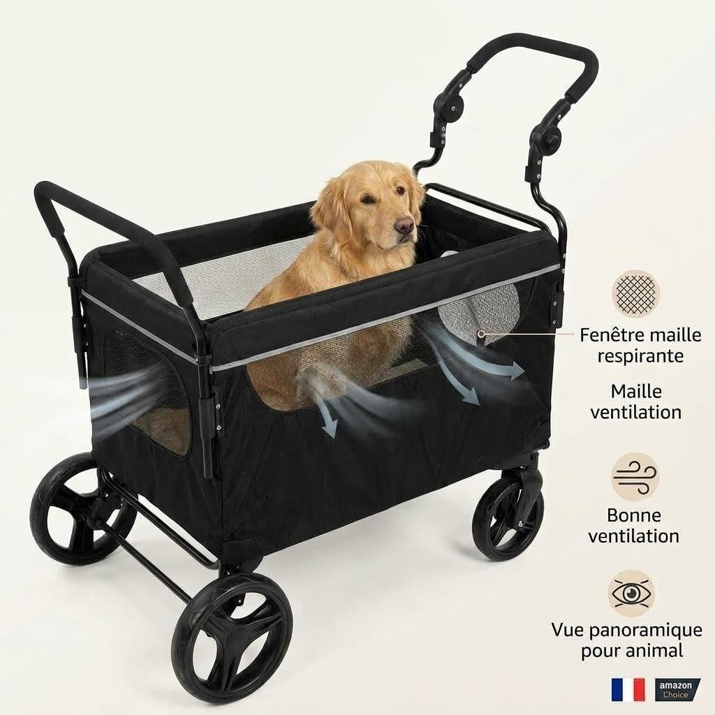 Aptliton Großer Buggy Hundebuggy faltbar Hundebuggy Buggy Hundebuggy Hunde