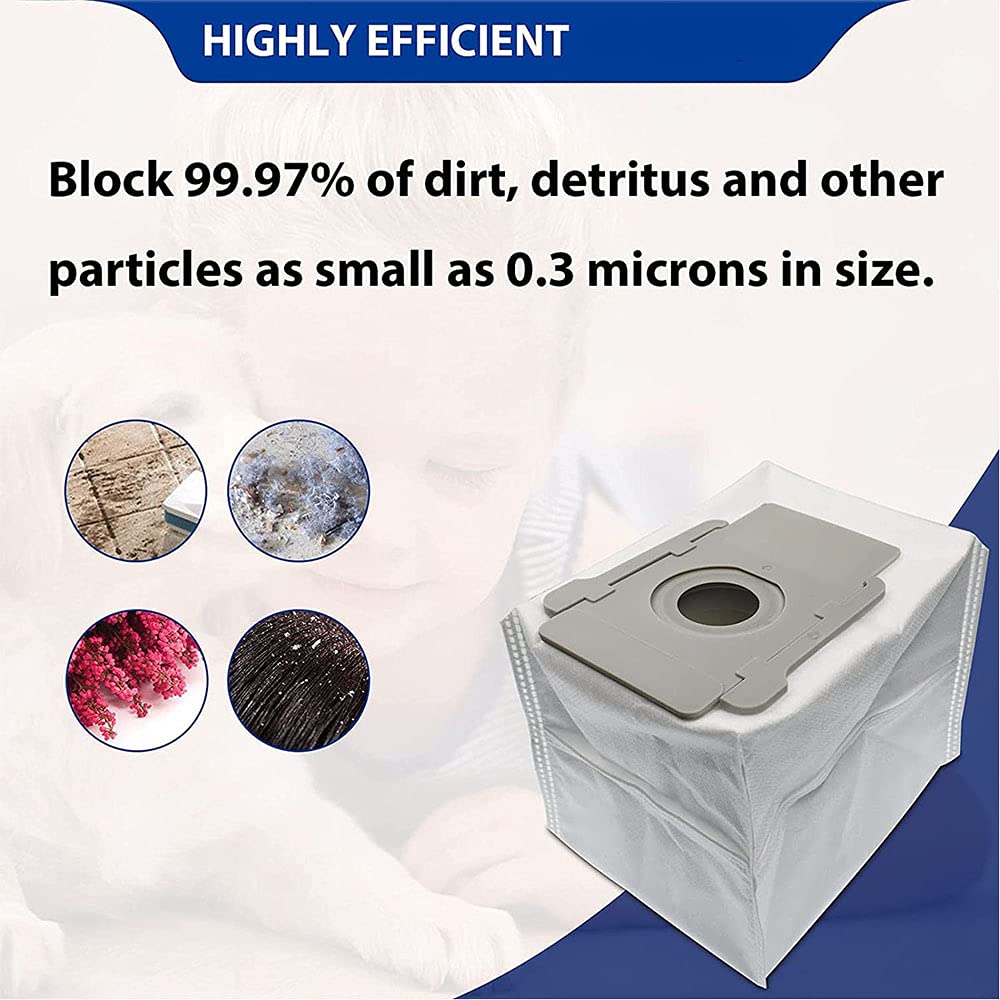 14 Pack Dust Bag 4-Layer Fit for Robot I/S/J Vacuun Series, Durable & Leak-Proof