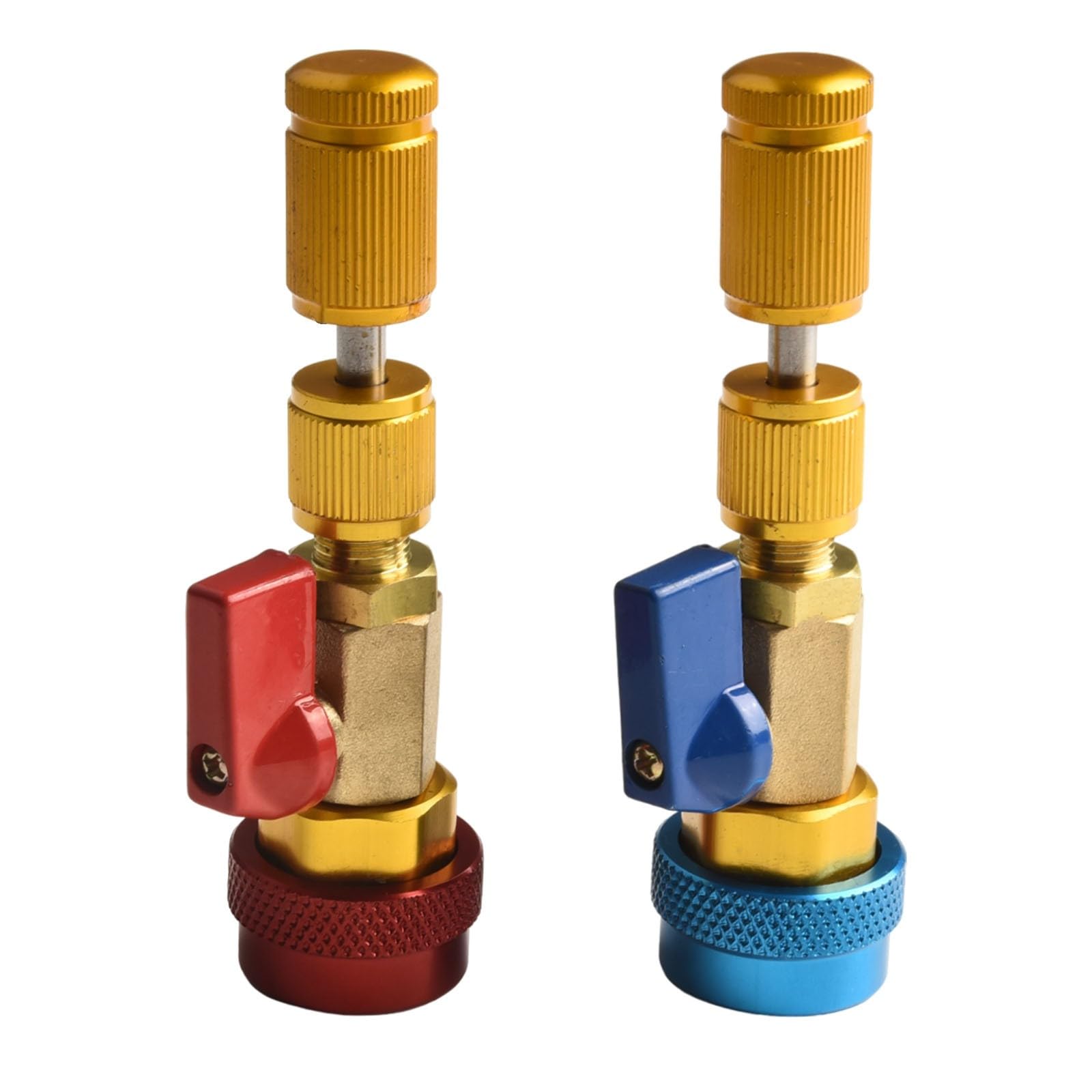 R134A - Kit di rimozione del nucleo della valvola, in ottone, per R1234Yf, regolabile 113,9 mm, confezione da 2 per riparazione di aria condizionata dell'auto