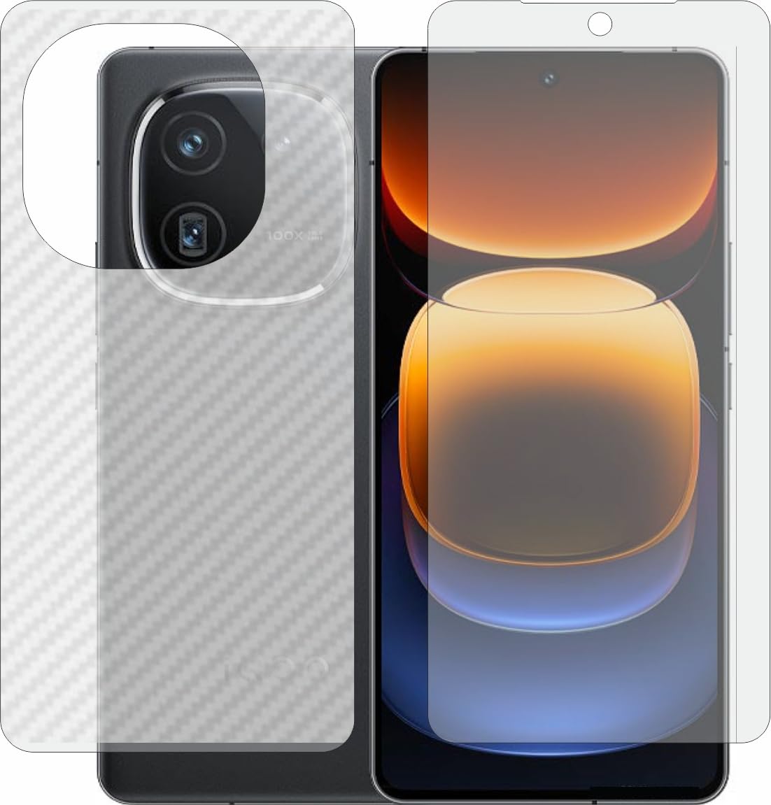 FASHEEN Front Matte Screenguard & Back Carbon Fiber, Flexible Fiber Material Not a Glass, Front & Back Impossible Screen Guards for Vivo Iqoo 12 (B0CWS18TXW) Amazon Price History, Amazon Price Tracker