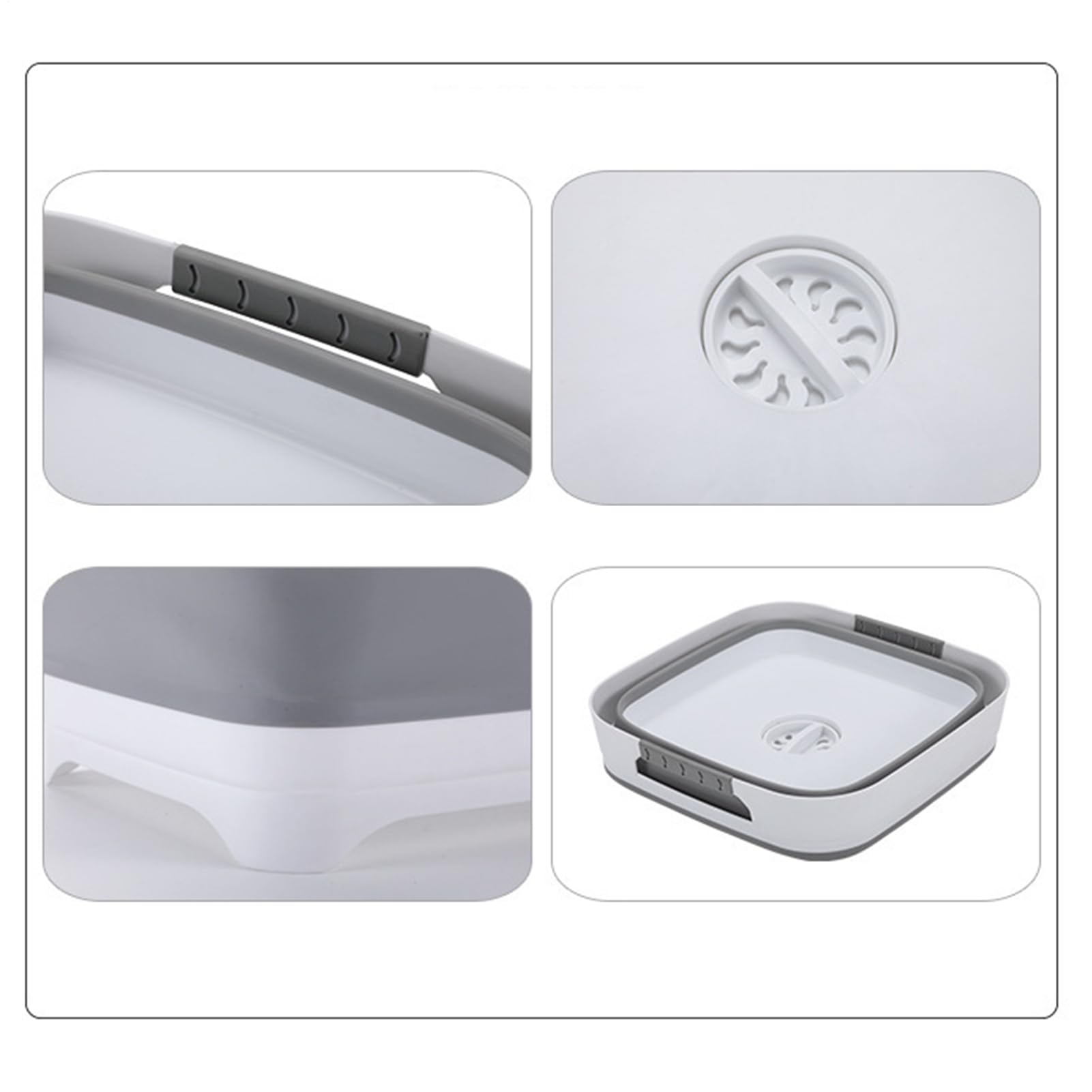 Lavabo portable - Évier pour biberons - Panier multifonction léger avec poignée ergonomique pour camping, vaisselle, cuisine, voiture