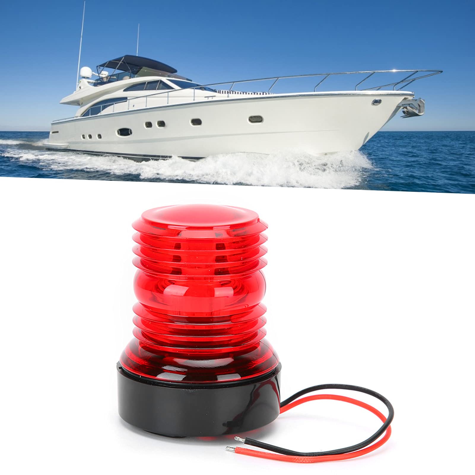 Światło sygnalizacyjne nawigacyjne wodoodporna lampa sygnalizacyjna światło nawigacyjne okrągła kotwica 360?? LED Marine Si ght do łodzi morskiej jachtu 12V